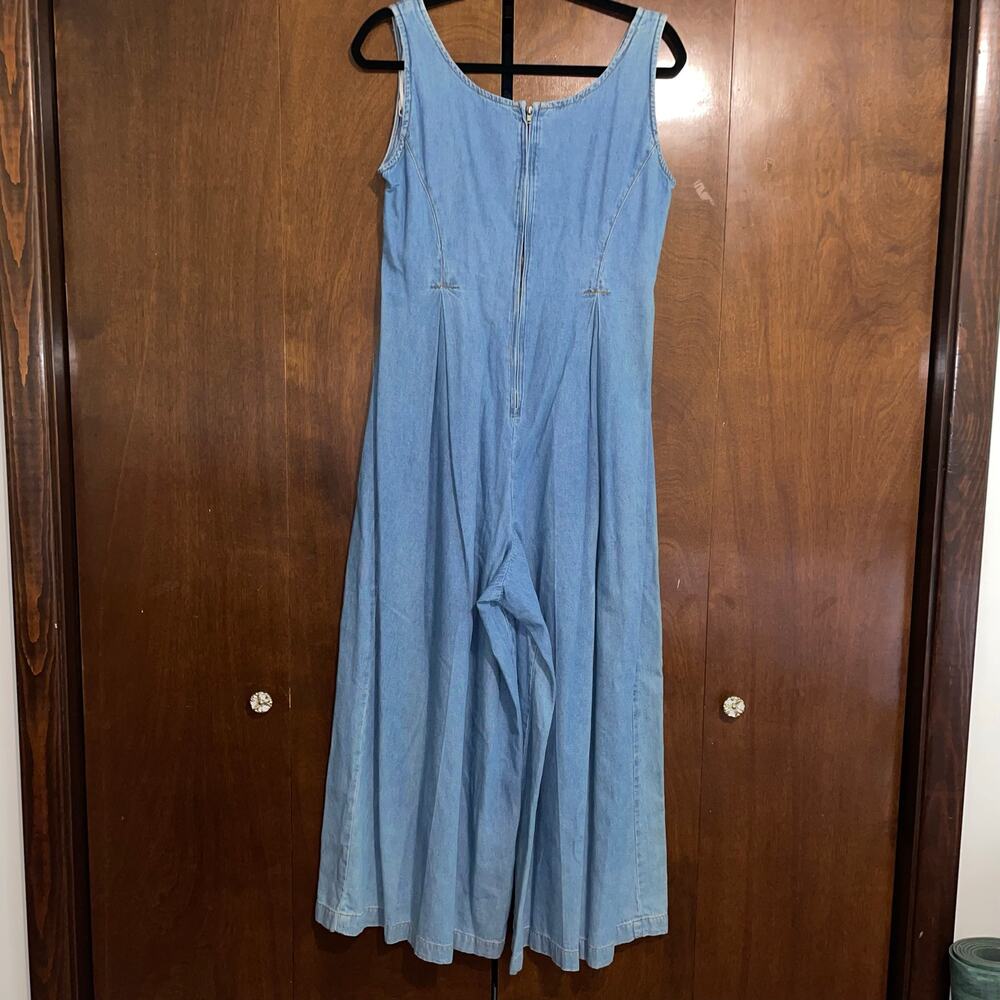 Vintage Tickets Clothing Balloon Wide Leg Denim Jumpsuit 90s Y2K Boho READ4SIZE - Picture 5 of 16
